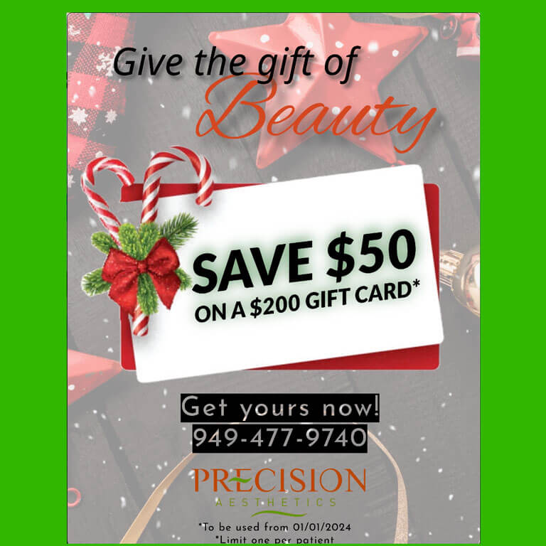 Christmas Special 2023 - Get $200 Value Gift Card for $150! - Precision Aesthetics